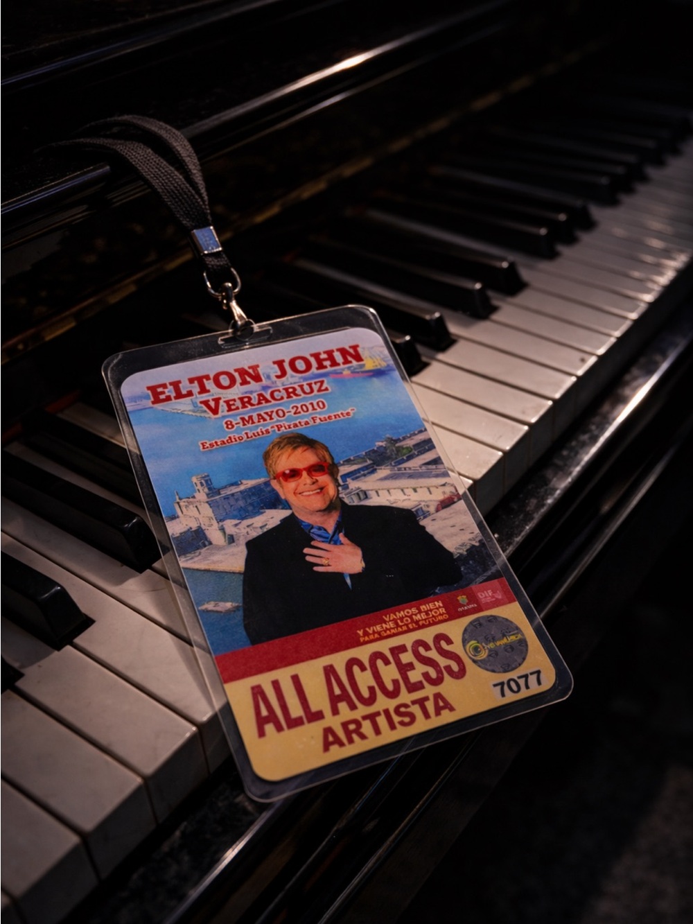 Elton John All Access Concert Laminate Reprint w/ Lanyard